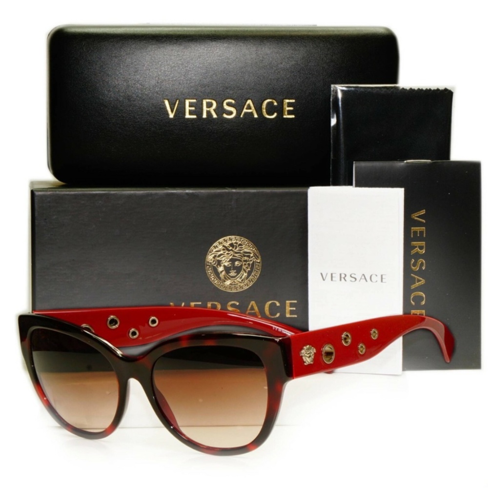 VERSACE: Sunglasses VE4314 burgundy